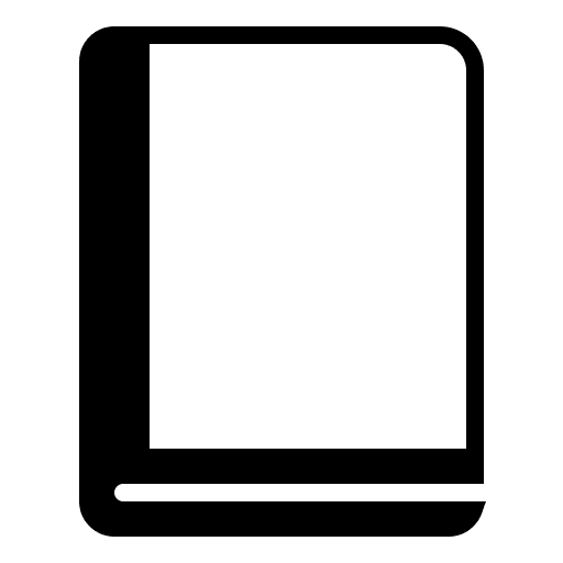 Closed Book (High Contrast) Free Open-Source SVG Icon (Fluent Emoji High Contrast)