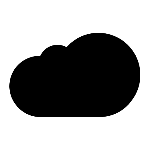 Cloud Symbol Free Open-Source SVG Icon (Fluent Emoji High Contrast)