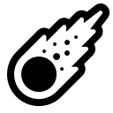 Comet (High Contrast) Free Open-Source SVG Icon