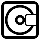 Computer Disk Drive Free Open-Source SVG Icon