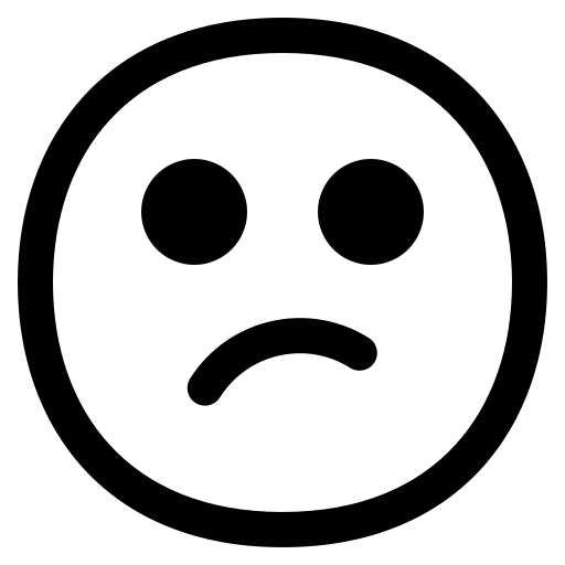 Confused Face Emoji (High Contrast) Free Open-Source SVG Icon (Fluent Emoji High Contrast)