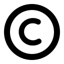 Copyright Symbol Free Open-Source SVG Icon