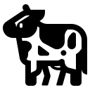 Cow Emoji (High Contrast) Free Open-Source SVG Icon