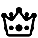 Crown Symbol (High Contrast) Free Open-Source SVG Icon