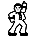 Dancing Man (High Contrast) Free Open-Source SVG Icon