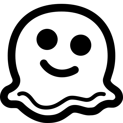 Melting Face Emoji (High Contrast) Free Open-Source SVG Icon (Fluent Emoji High Contrast)