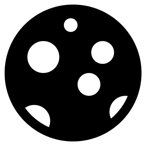 New Moon Phase Free Open-Source SVG Icon (Fluent Emoji High Contrast)