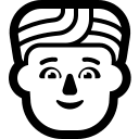 Person Wearing Turban Free Open-Source SVG Icon