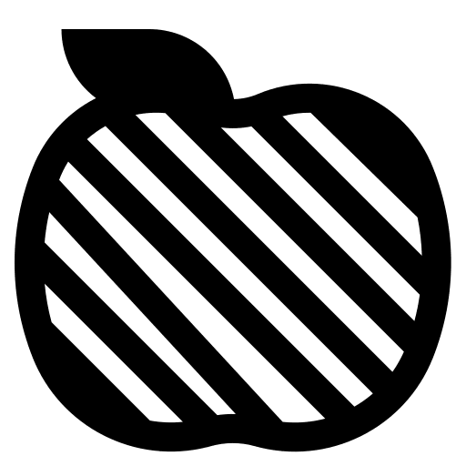 Red Apple (High Contrast) Free Open-Source SVG Icon (Fluent Emoji High Contrast)