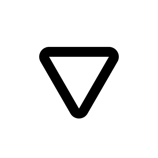 Red Downward Pointing Triangle (High Contrast) Free Open-Source SVG Icon (Fluent Emoji High Contrast)