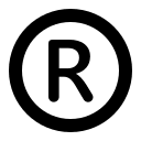 Registered Trademark Symbol Free Open-Source SVG Icon