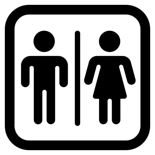 Restroom Facilities Free Open-Source SVG Icon (Fluent Emoji High Contrast)