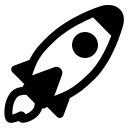 Rocket Launching (High Contrast) Free Open-Source SVG Icon