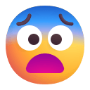 Fearful Face Emoji Free Open-Source SVG Icon