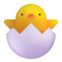 Hatching Chick (Fluent) Free Open-Source SVG Icon