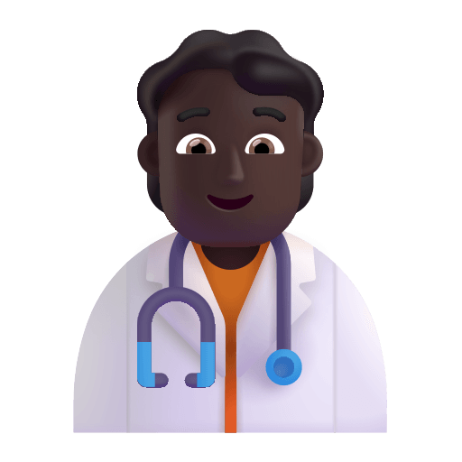 Dark Health Worker (Fluent) Free Open-Source SVG Icon (Fluent Emoji)