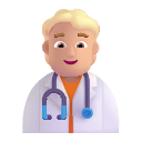 Medium-Light Health Worker (Fluent) Free Open-Source SVG Icon