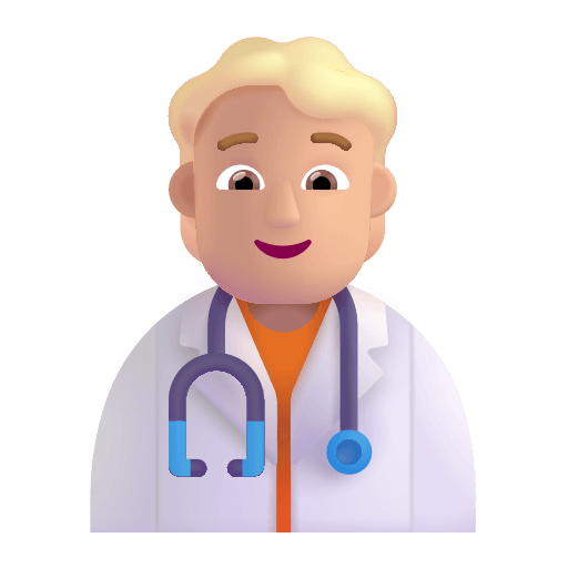 Medium-Light Health Worker (Fluent) Free Open-Source SVG Icon (Fluent Emoji)