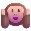 Hear No Evil Monkey (Fluent) Free Open-Source SVG Icon