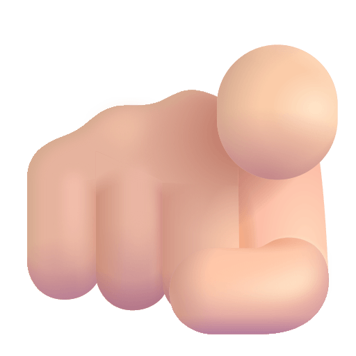 Index Finger Pointing At Viewer (Light) Free Open-Source SVG Icon (Fluent Emoji)