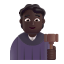 Dark Judge Emoji (Fluent) Free Open-Source SVG Icon