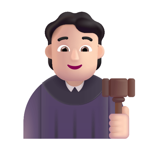 Judge Gavel (Light) Free Open-Source SVG Icon (Fluent Emoji)