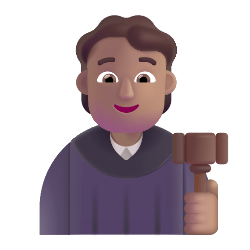 Judge Medium Role Free Open-Source SVG Icon (Fluent Emoji)