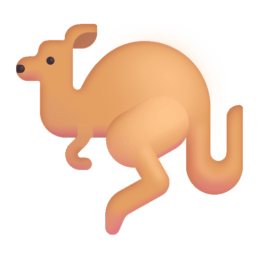 Kangaroo (Fluent) Free Open-Source SVG Icon (Fluent Emoji)