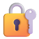 Locked Padlock with Key (Fluent) Free Open-Source SVG Icon