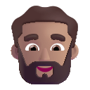 Medium Beard Man Free Open-Source SVG Icon