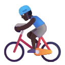 Dark Biking Man (Fluent) Free Open-Source SVG Icon