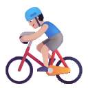 Light Biking Man (Fluent) Free Open-Source SVG Icon