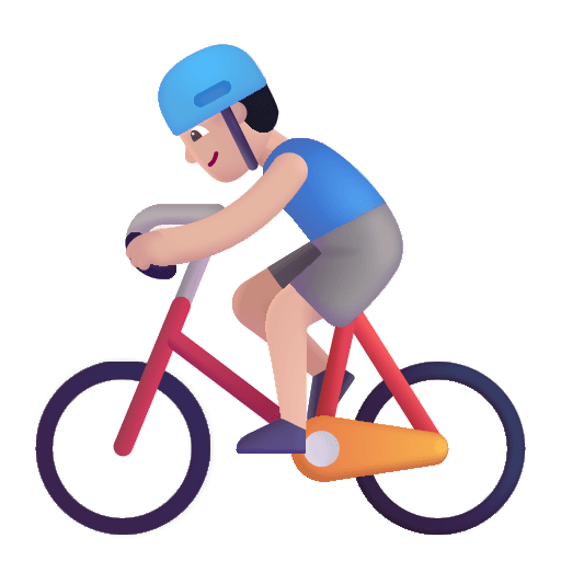 Light Biking Man (Fluent) Free Open-Source SVG Icon (Fluent Emoji)