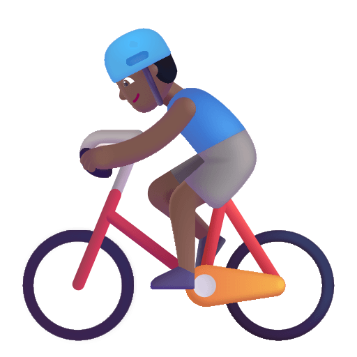 Medium Dark Man Biking (Fluent) Free Open-Source SVG Icon (Fluent Emoji)