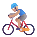 Medium Light Man Biking (Fluent) Free Open-Source SVG Icon