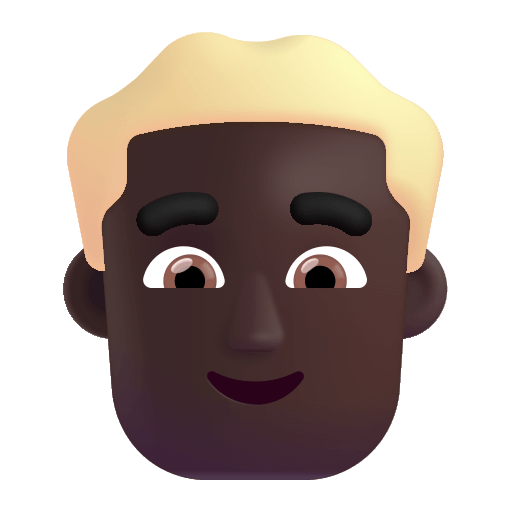 Man with Blonde Hair (Fluent) Free Open-Source SVG Icon (Fluent Emoji)