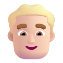 Blonde Haired Man (Fluent) Free Open-Source SVG Icon