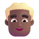 Medium Dark Blond Hair Man (Fluent) Free Open-Source SVG Icon