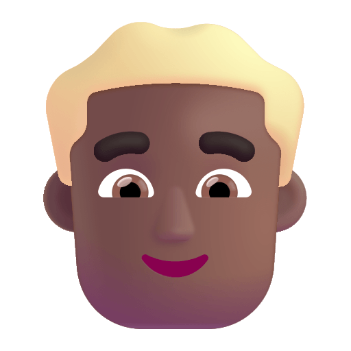 Medium Dark Blond Hair Man (Fluent) Free Open-Source SVG Icon (Fluent Emoji)