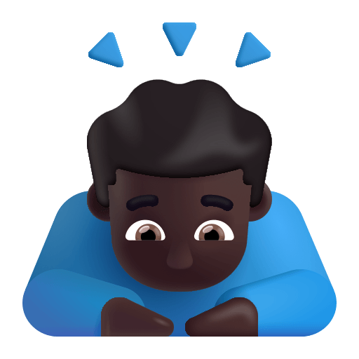 Dark Man Bowing (Fluent) Free Open-Source SVG Icon (Fluent Emoji)