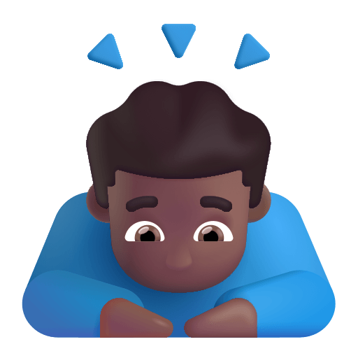 Medium Dark Man Bowing (Fluent) Free Open-Source SVG Icon (Fluent Emoji)