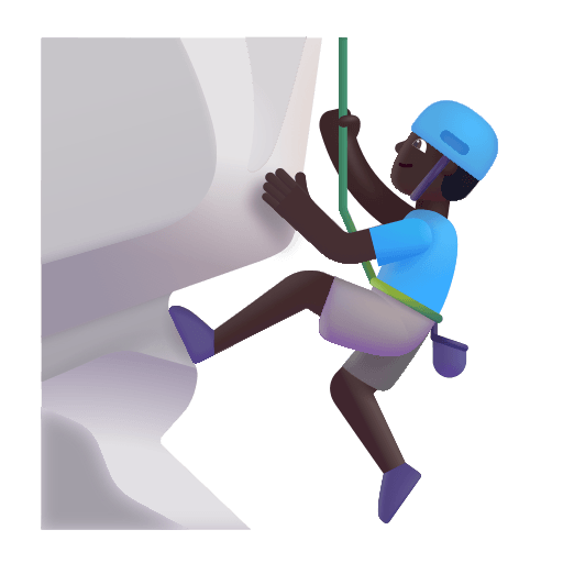 Dark Climbing Man (Fluent) Free Open-Source SVG Icon (Fluent Emoji)