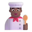 Medium Dark Skin Tone Male Chef Free Open-Source SVG Icon