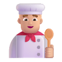 Medium Light Man Cooking Free Open-Source SVG Icon