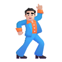 Dancing Man Emoji (Light) Free Open-Source SVG Icon