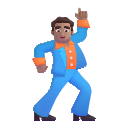 Medium-Skinned Man Dancing (Fluent) Free Open-Source SVG Icon