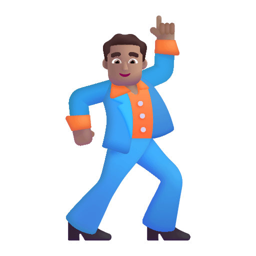 Medium-Skinned Man Dancing (Fluent) Free Open-Source SVG Icon (Fluent Emoji)