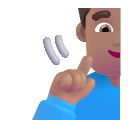 Medium Deaf Man Emoji (Fluent) Free Open-Source SVG Icon