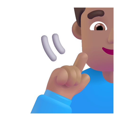 Medium Deaf Man Emoji (Fluent) Free Open-Source SVG Icon (Fluent Emoji)