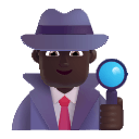 Dark Man Detective (Fluent) Free Open-Source SVG Icon